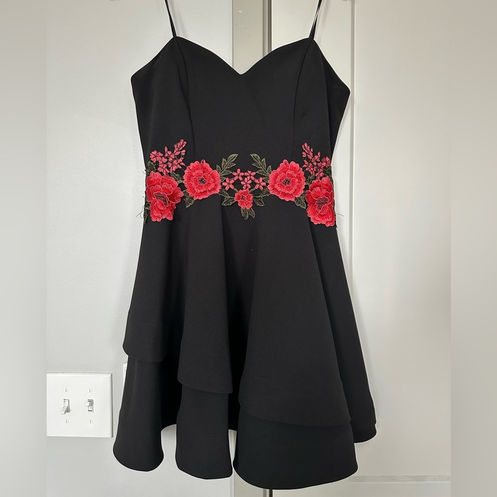Strapless Black Dress- 13/14